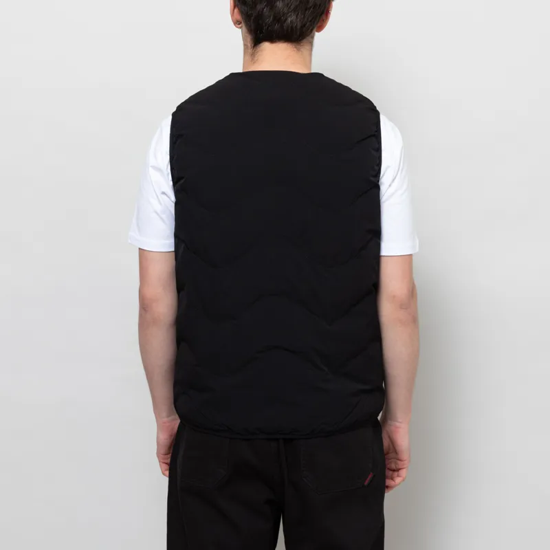 Purple Mountain Observatory Waves Quilted Vest Black-3