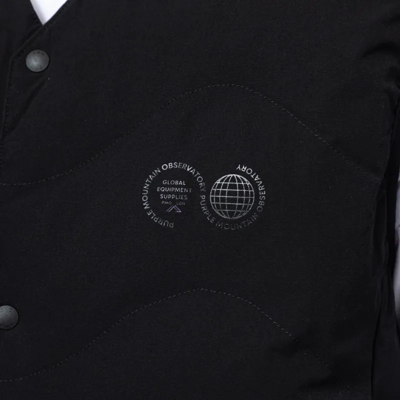 Purple Mountain Observatory Waves Quilted Vest Black-8