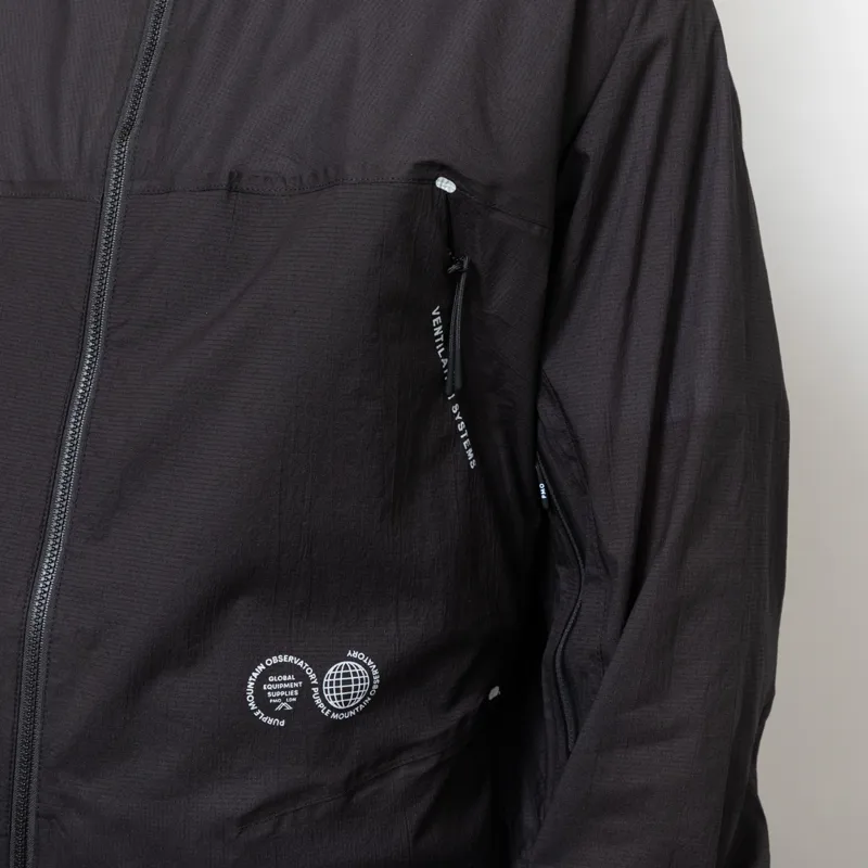 Purple Mountain Observatory Mens Packable Stinger Jacket Black