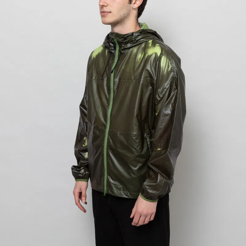 Purple Mountain Observatory Heat Reactive Breeze Jacket Khaki Lime-2