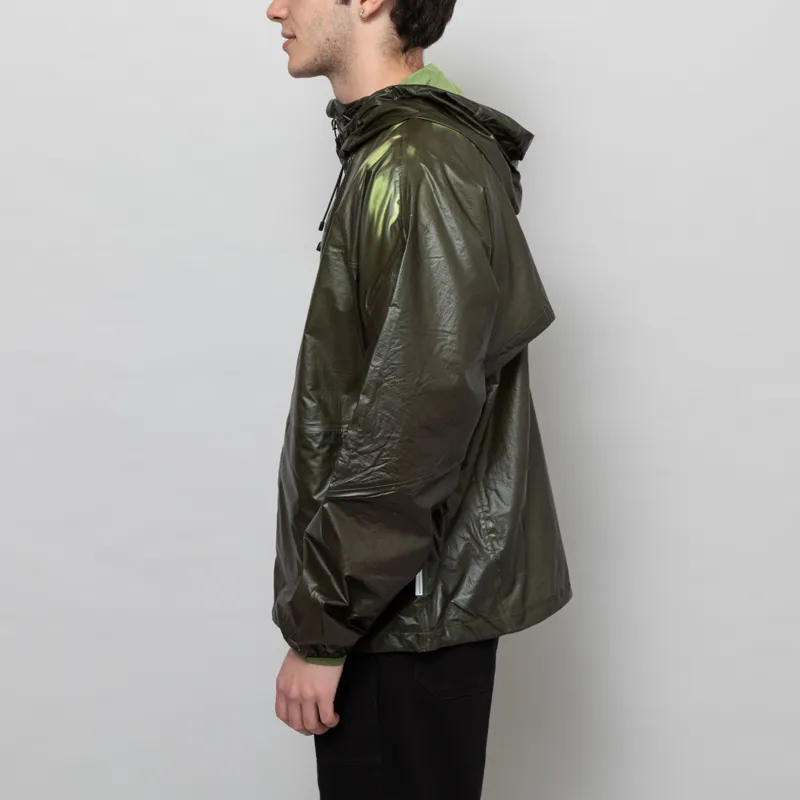 Purple Mountain Observatory Heat Reactive Breeze Jacket Khaki Lime-3