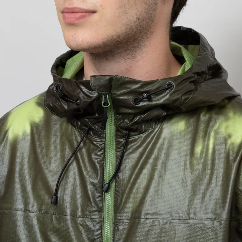 Purple Mountain Observatory Heat Reactive Breeze Jacket Khaki Lime-7