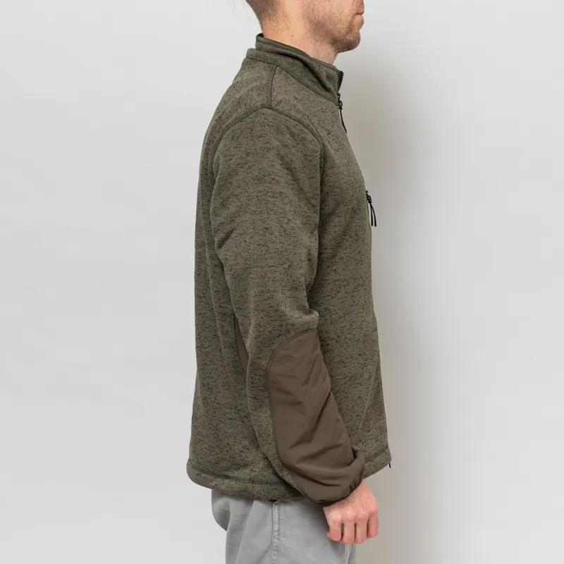 Purple Mountain Observatory Solo Fleck Fleece Dark Olive-4