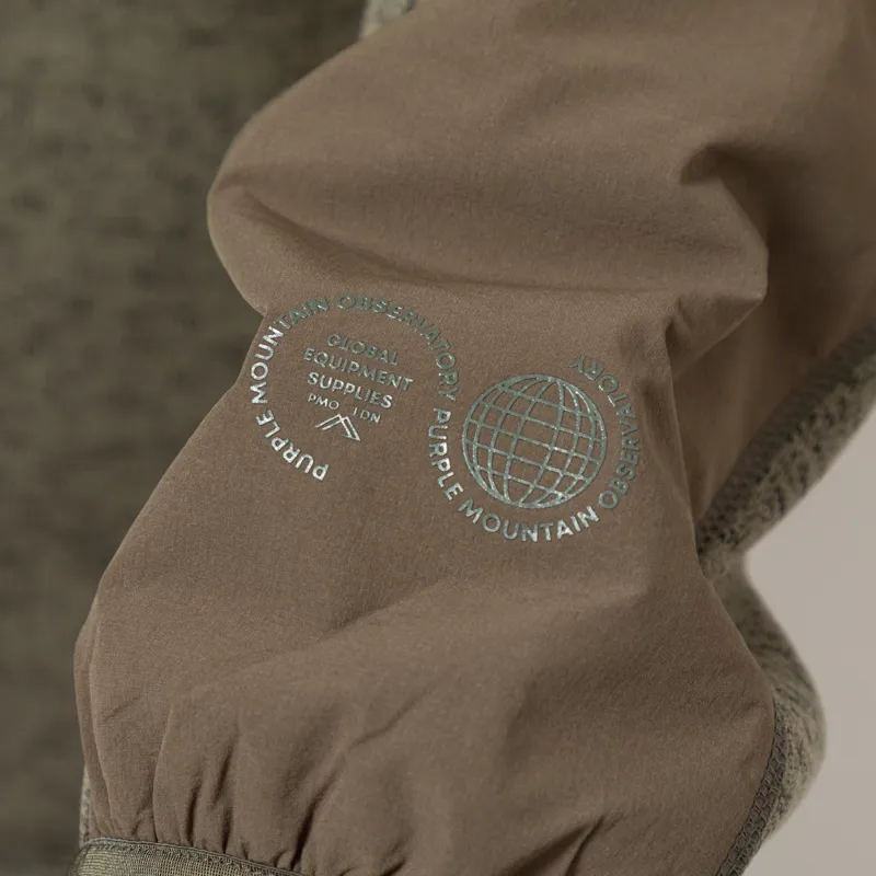 Purple Mountain Observatory Solo Fleck Fleece Dark Olive-7