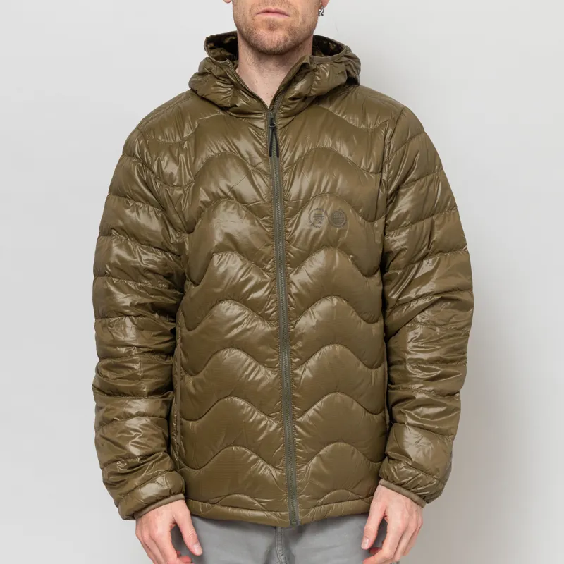 Purple Mountain Observatory Waves Hooded Puffer Dark Olive
