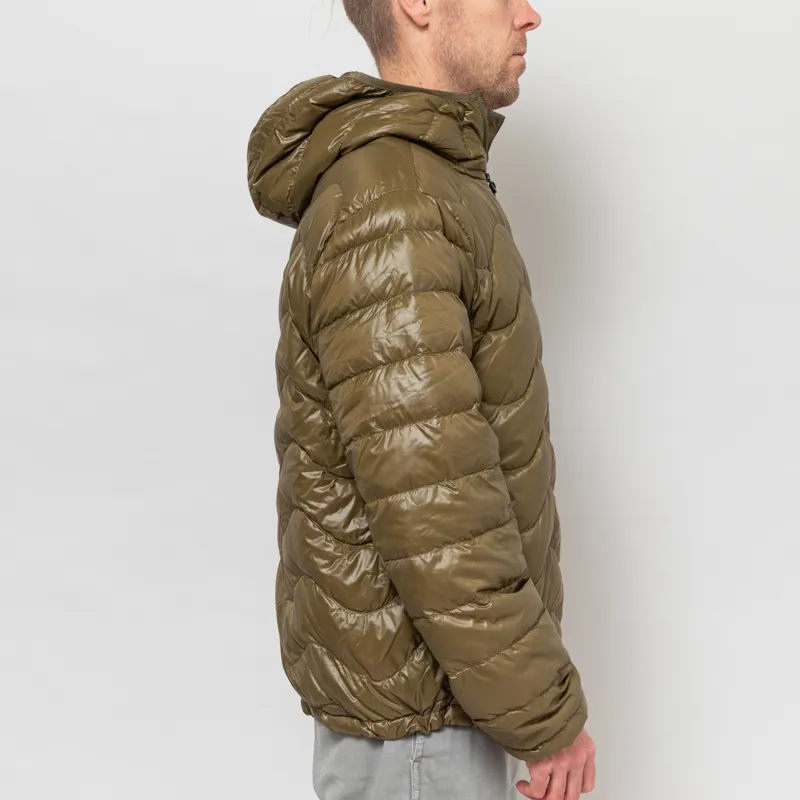 Purple Mountain Observatory Waves Hooded Puffer Dark Olive-4