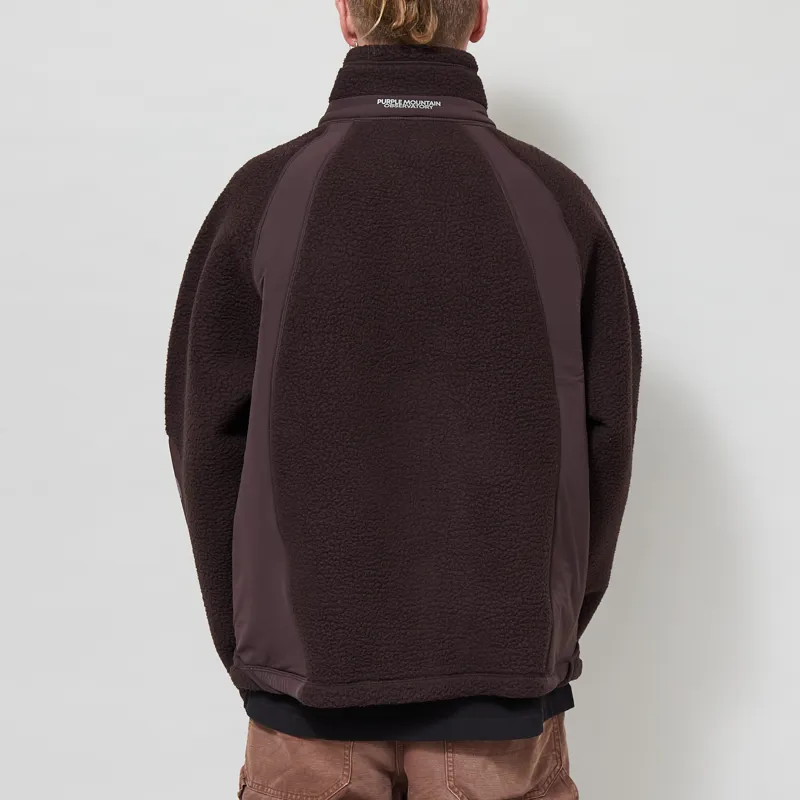Purple Mountain Observatory Auriga Bonded Fleece Brown-2