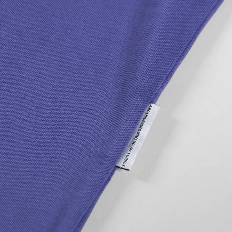 Purple Mountain Observatory Globe Logo T Shirt Indigo-7