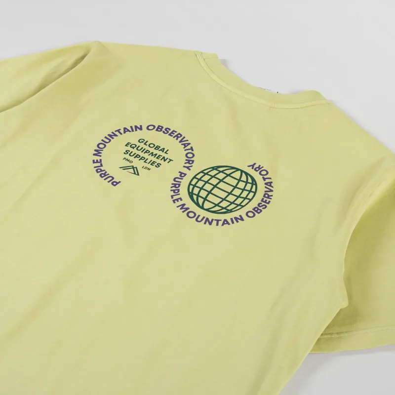 Purple Mountain Observatory Globe Logo T Shirt Sand-2