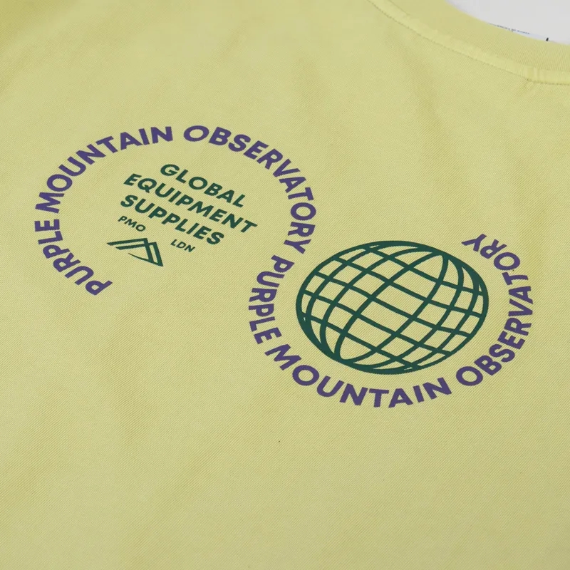 Purple Mountain Observatory Globe Logo T Shirt Sand-4