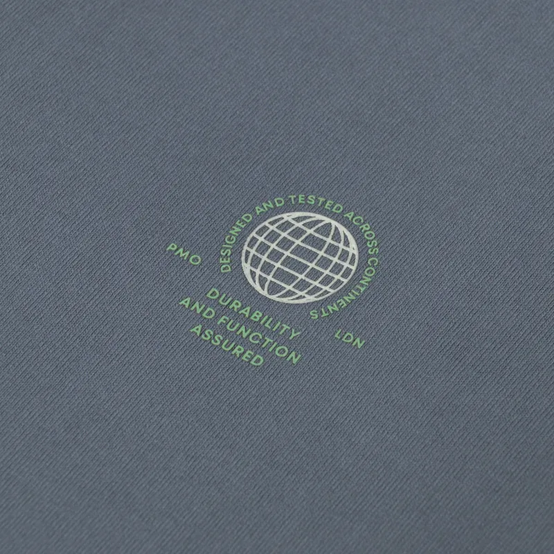 Purple Mountain Observatory Globe Logo Long Sleeve T Shirt Stormy-5