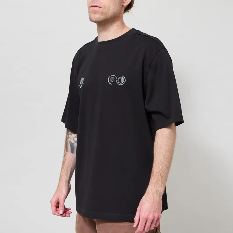 Purple Mountain Observatory Globe T Shirt Black-1