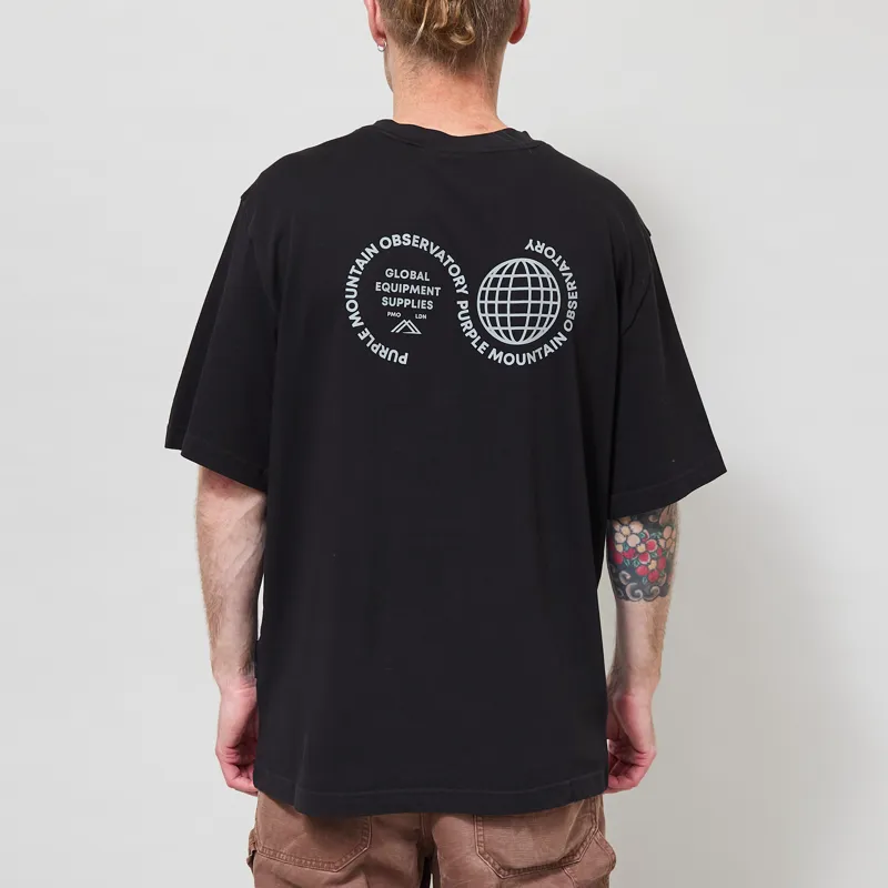 Purple Mountain Observatory Globe T Shirt Black