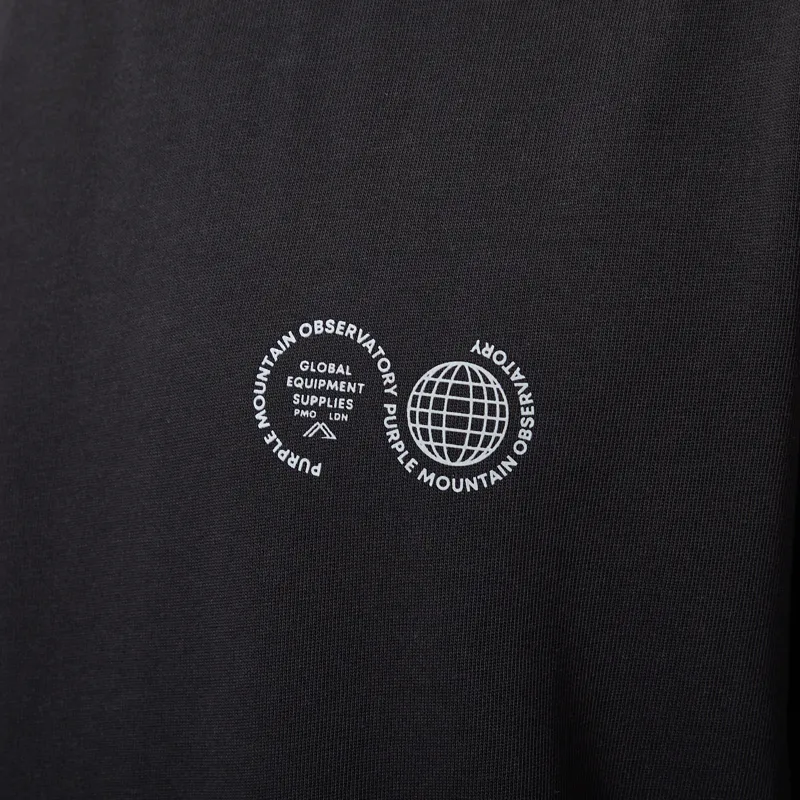 Purple Mountain Observatory Globe T Shirt Black-5