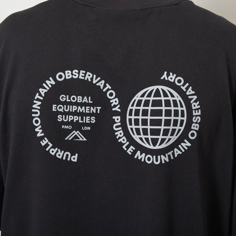 Purple Mountain Observatory Globe T Shirt Black-4