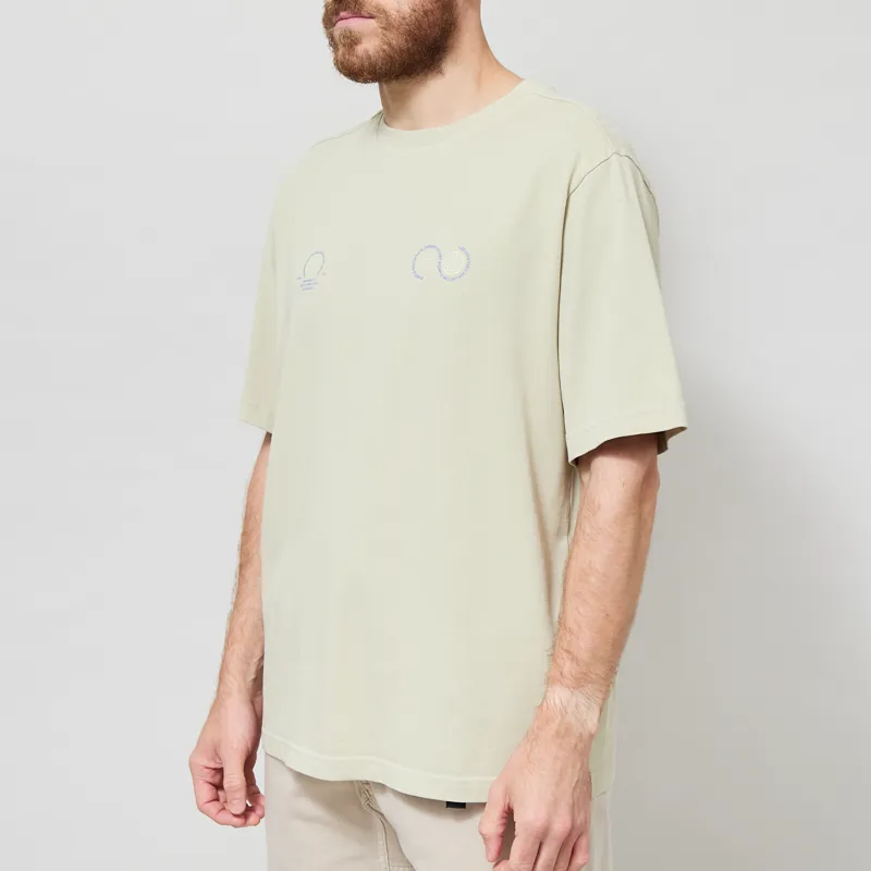 Purple Mountain Observatory Globe T Shirt Sage-1