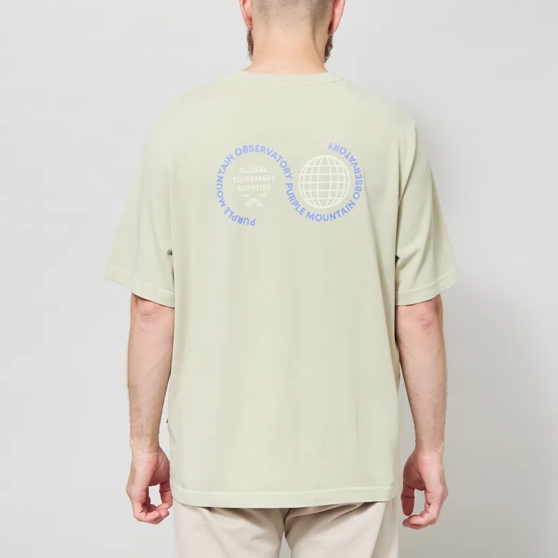 Purple Mountain Observatory Globe T Shirt Sage