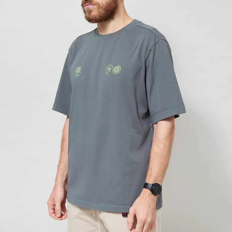 Purple Mountain Observatory Globe T Shirt Storm Grey-1