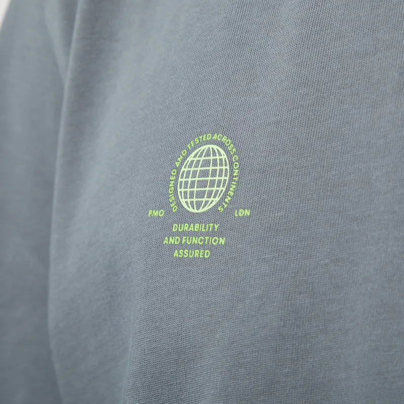 Purple Mountain Observatory Globe T Shirt Storm Grey-7