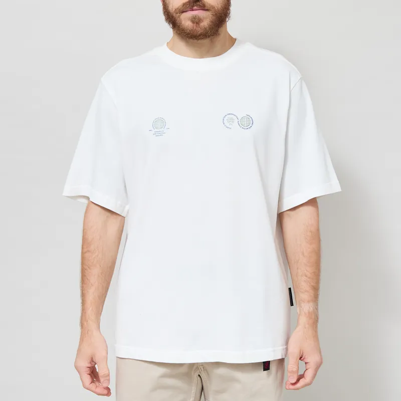 Purple Mountain Observatory Globe T Shirt White-2