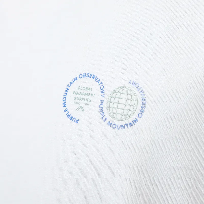 Purple Mountain Observatory Globe T Shirt White-6