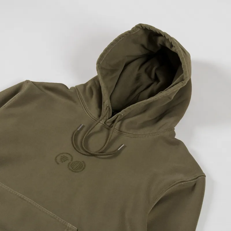 Purple Mountain Observatory Garment Dye Hoody Khaki-2
