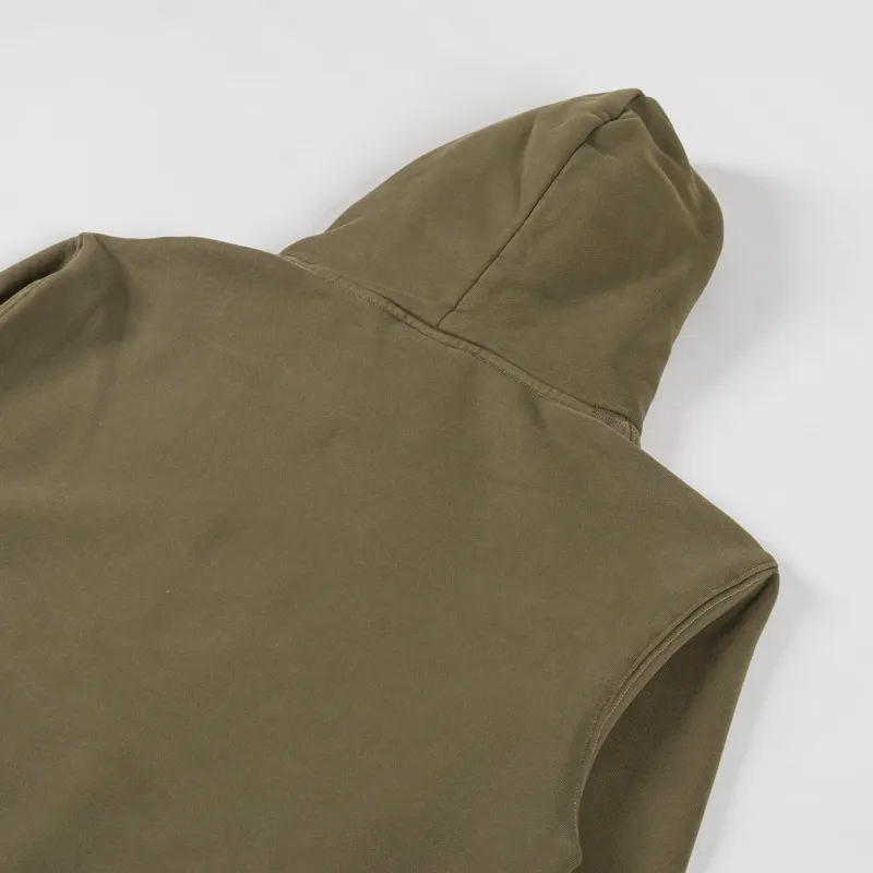 Purple Mountain Observatory Garment Dye Hoody Khaki-6