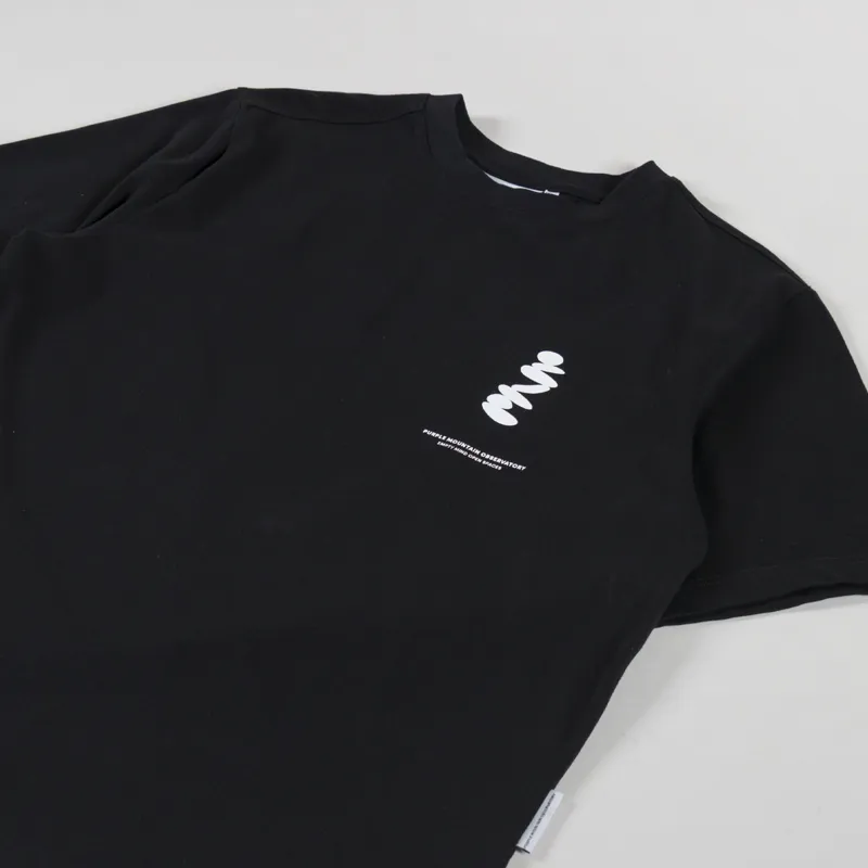 Purple Mountain Observatory Boulders T Shirt Black-3