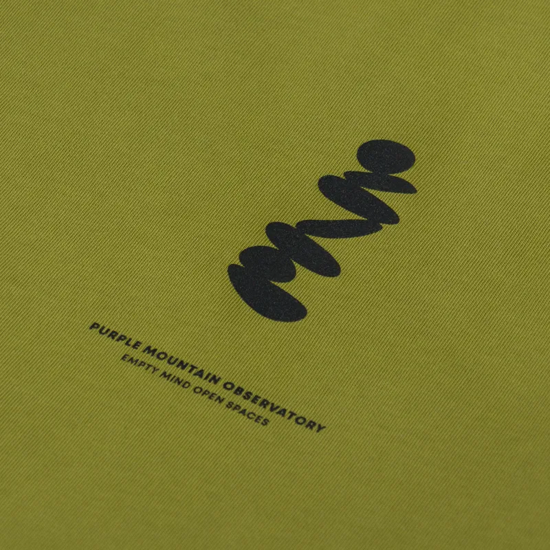 Purple Mountain Observatory Boulders T Shirt Olive-5
