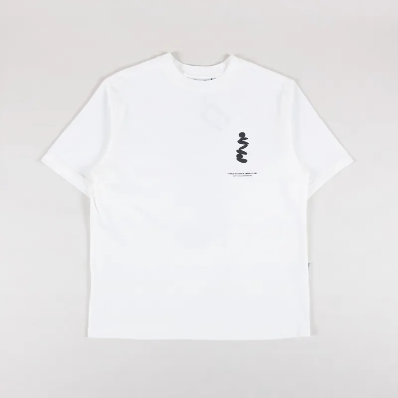 Purple Mountain Observatory Boulders T Shirt White-1