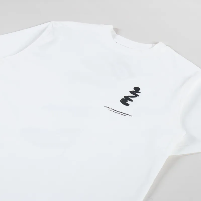 Purple Mountain Observatory Boulders T Shirt White-3