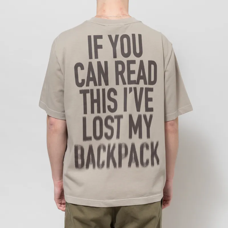 Purple Mountain Observatory Lost My Backpack T Shirt Concrete