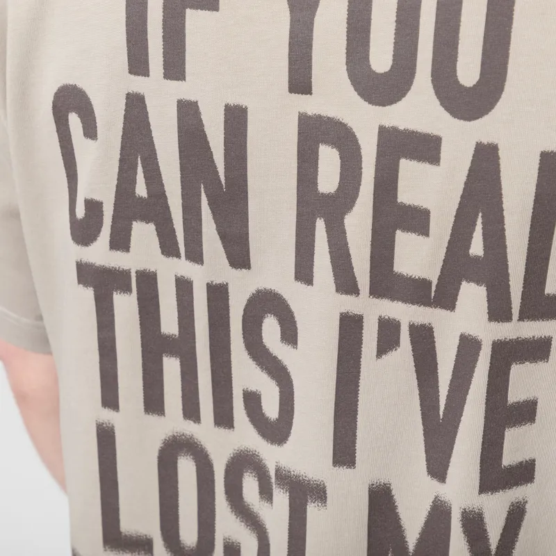 Purple Mountain Observatory Lost My Backpack T Shirt Concrete-5