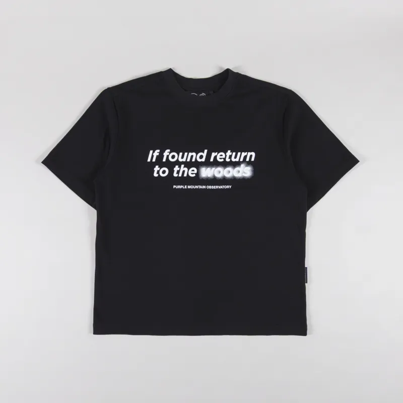 Purple Mountain Observatory Return To The Woods T Shirt Black