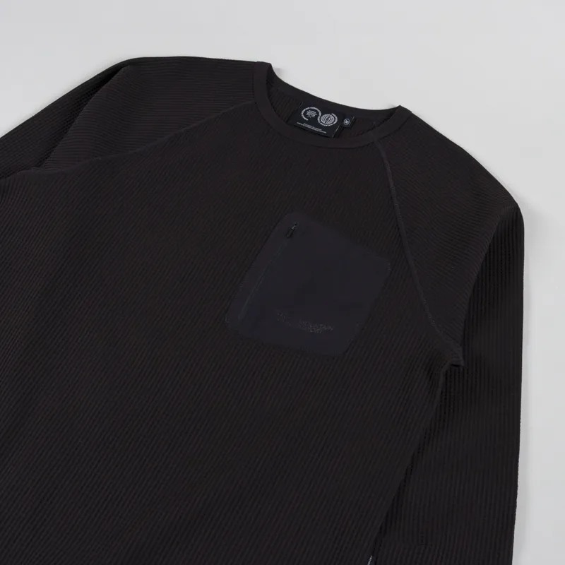 Purple Mountain Observatory Waffle Long Sleeve Jersey Chocolate-2