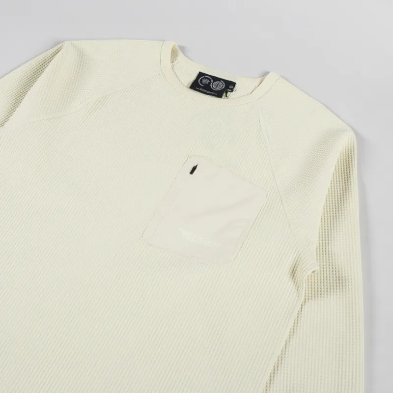 Purple Mountain Observatory Waffle Long Sleeve Cream-2