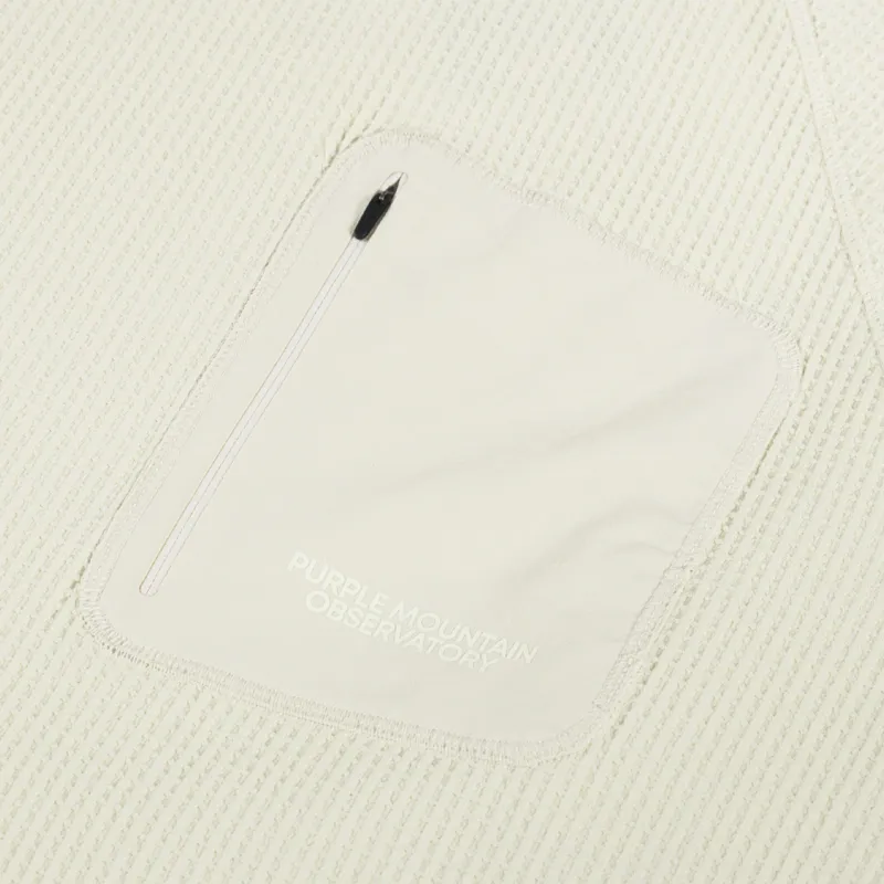 Purple Mountain Observatory Waffle Long Sleeve Cream-5