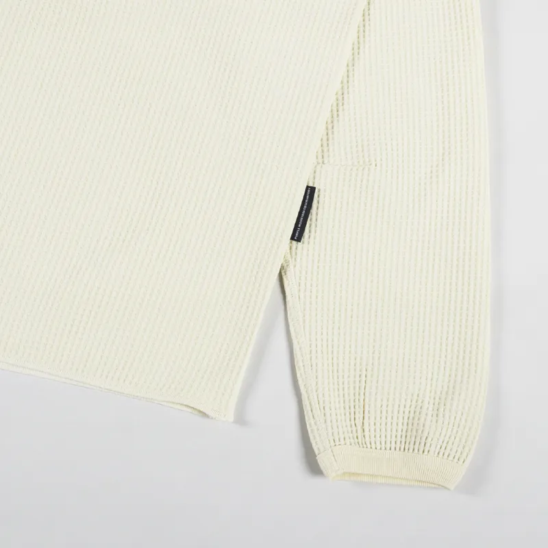 Purple Mountain Observatory Waffle Long Sleeve Cream-7