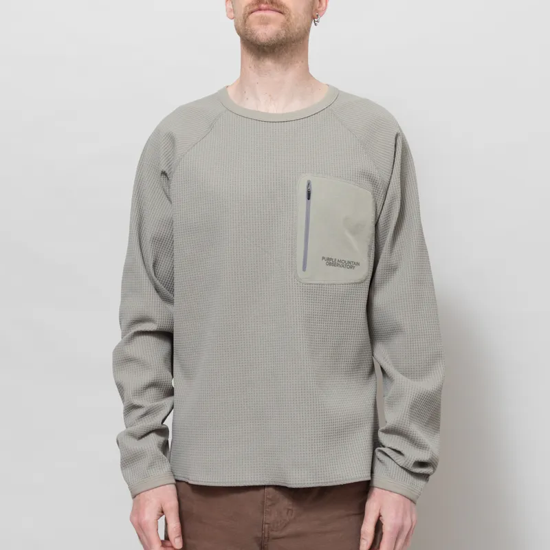 Purple Mountain Observatory Waffle Long Sleeve Concrete
