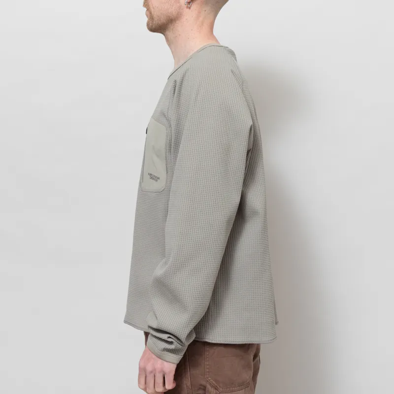 Purple Mountain Observatory Waffle Long Sleeve Concrete-2