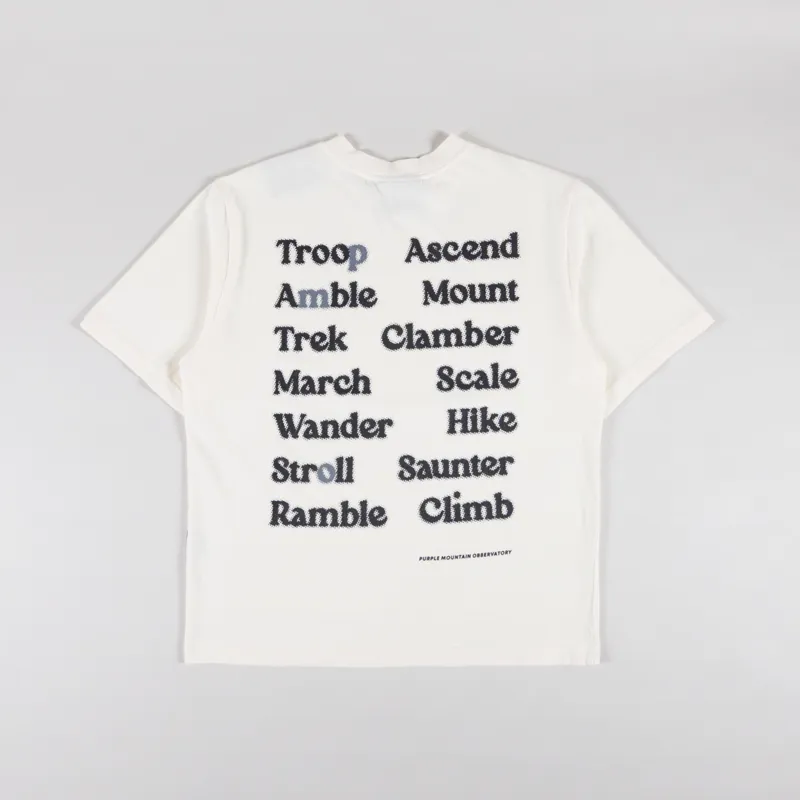 Purple Mountain Observatory Ascend T Shirt Star White