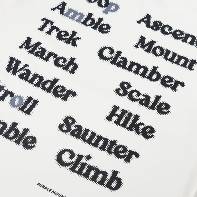 Purple Mountain Observatory Ascend T Shirt Star White-4