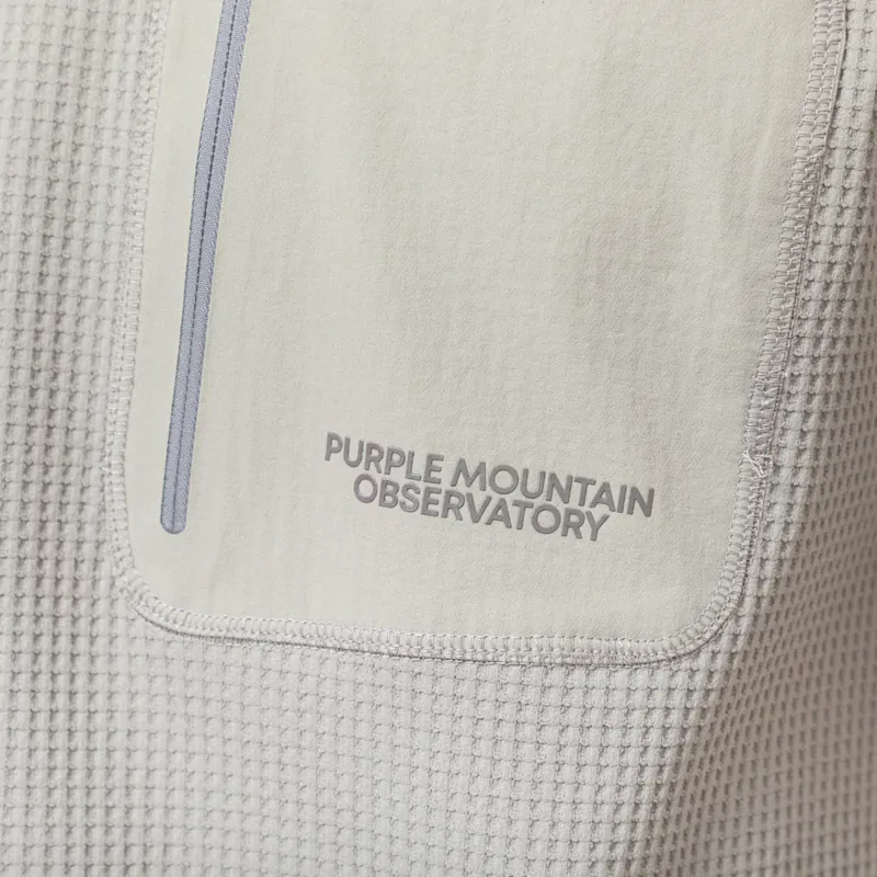 Purple Mountain Observatory Waffle Short Sleeve Crew Concrete-7