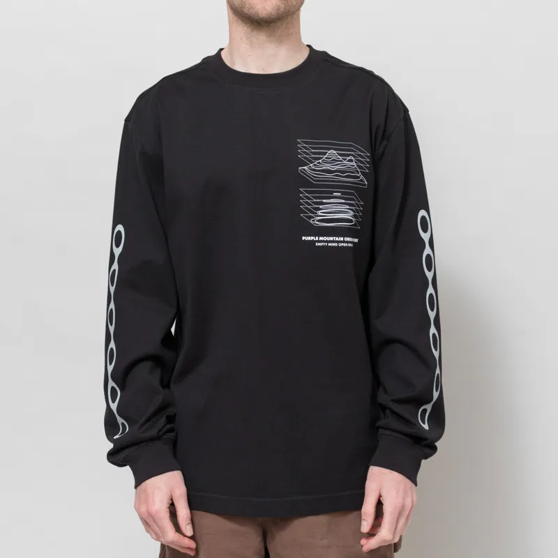 Purple Mountain Observatory Map Projections T Shirt Black-3