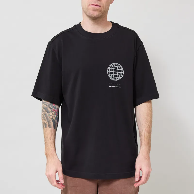 Purple Mountain Observatory Canopus T Shirt Black-2