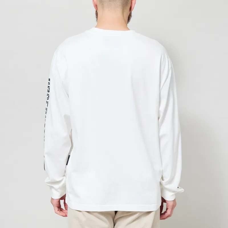 Purple Mountain Observatory Long Spaces Long Sleeve T Shirt White-3