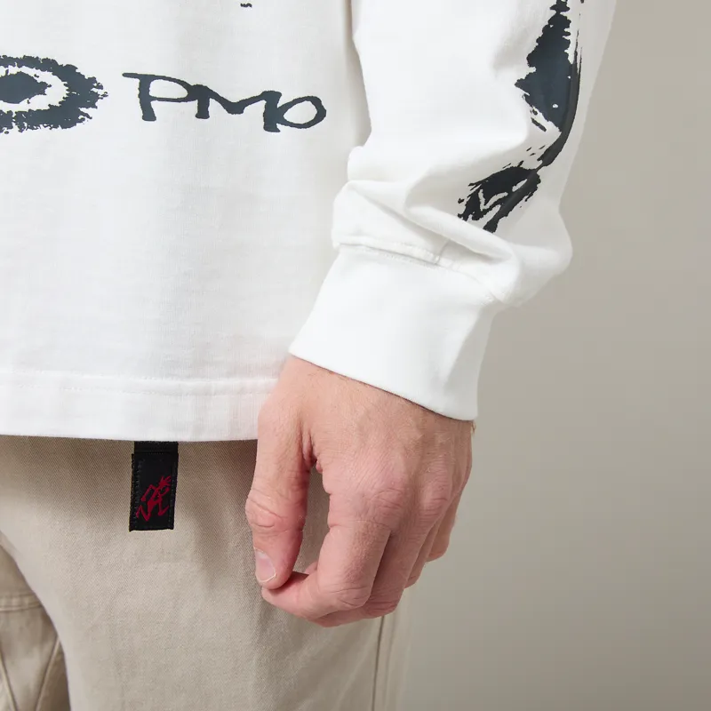 Purple Mountain Observatory Long Spaces Long Sleeve T Shirt White-8