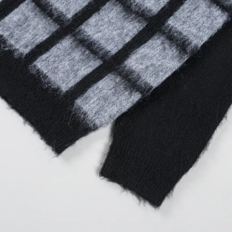 Temp Surf Co. Pane Zip Knit Grey Black-6