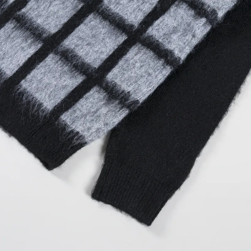 Temp Surf Co. Pane Zip Knit Grey Black-7