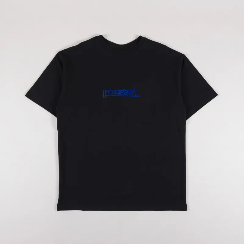 Postal Outline Logo T Shirt Black